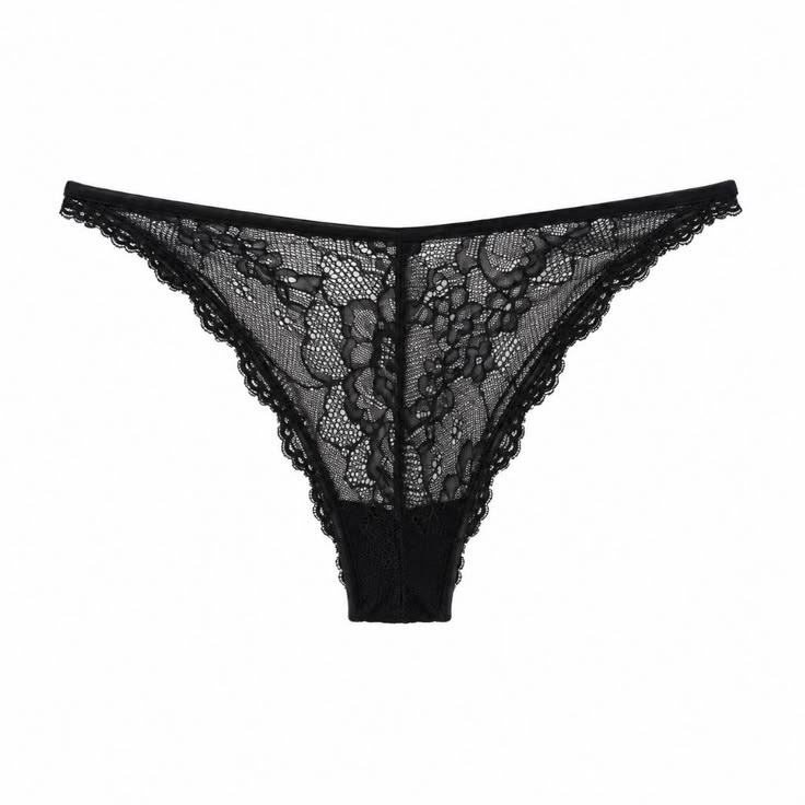 Black Lace Thong